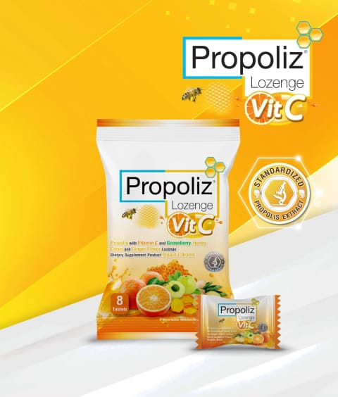 PROPOLIZ Lozenge Vit C 8 Tablets