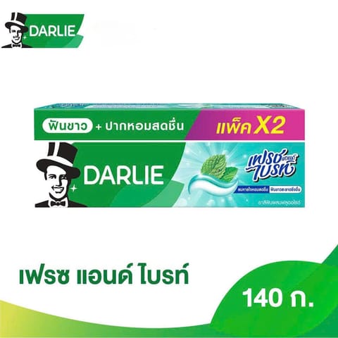 DARLIE Toothpaste Fresh and Bright 140g x 2pcs