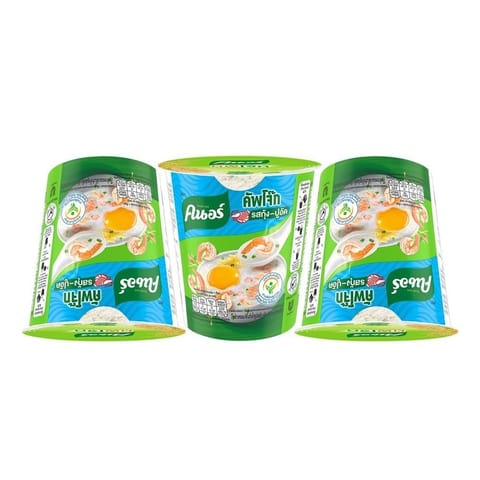 KNORR Cup Instant Jasmine Rice Porridge with Shrimp 32g x Pack 3