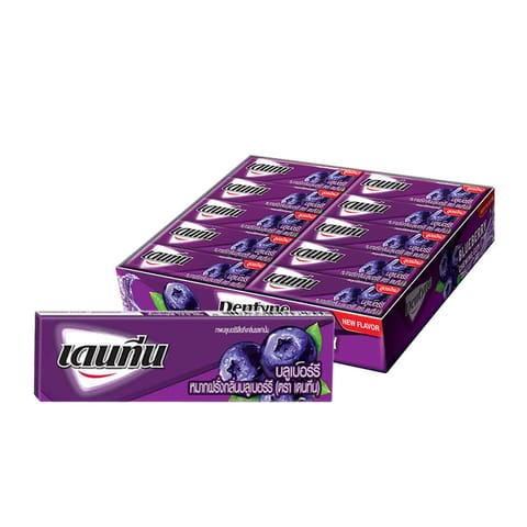 DENTYNE Stick Gum Blueberry 12.5g x 20