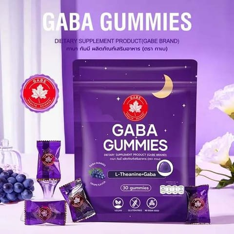 GABE GABA GUMMIES L-Theanine+Gaba 90G (3G x 30 Gummies)
