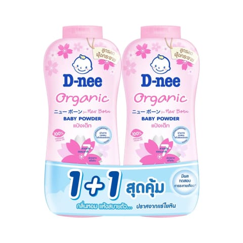D-NEE Newborn Baby Powder Sakura Scent 300g Double Pack