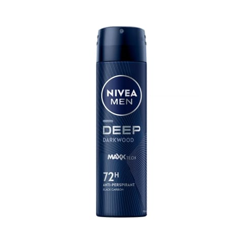 NIVEA Men Deep Black Charcoal Antiperspirant Spray 150ml