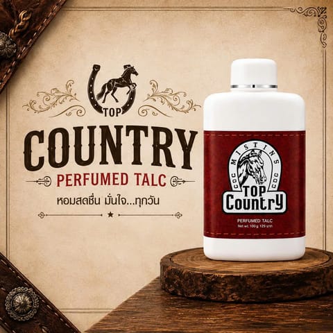 MISTINE Top Country Perfumed Talc 100g