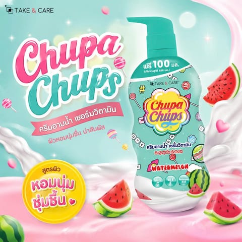 Chupa Chups Moisturizing Body Wash Watermelon 650ml
