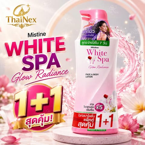 MISTINE WHITE SPA GLOW RADIANCE LOTION 1+1