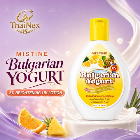 MISTINE BULGARIAN YOGURT 5X BRIGHTENING UV LOTION 180ml