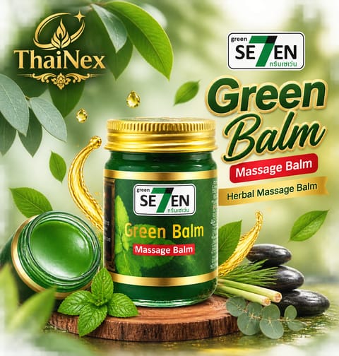 Green Seven Thai Foot Massage Balm - Green 50g