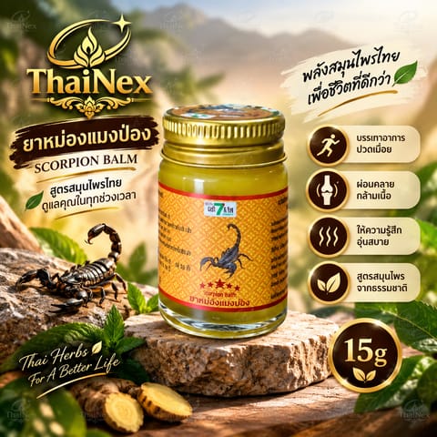 SEVEN Scorpion Strong Balm Thai Herbal Massage Balm 15g