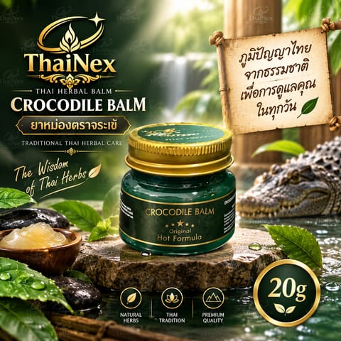 SEVEN Crocodile Strong Balm Thai Herbal Massage Balm 20g