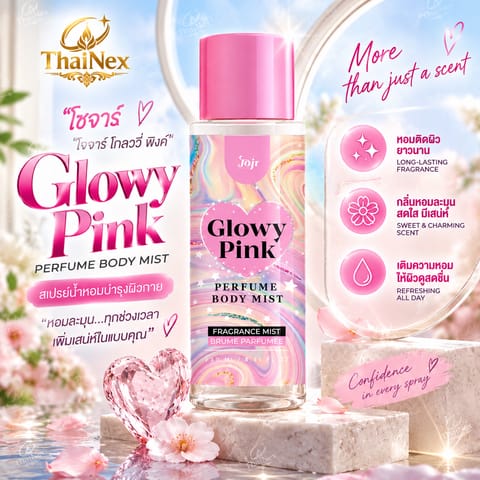 Joji Secret Young Glowy Pink Perfume Body Mist 250ml.