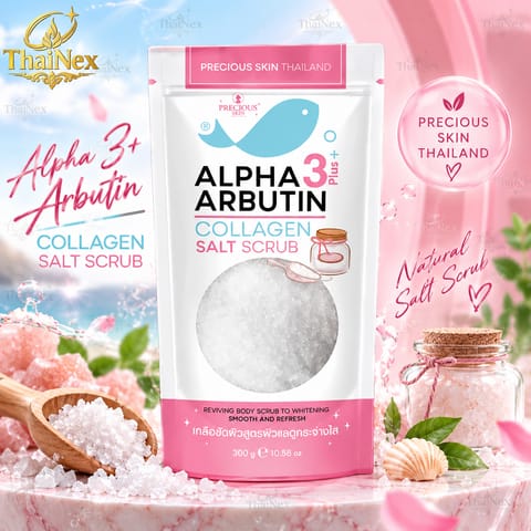 Alpha 3PLUS Arbutin Collagen Salt Scrub