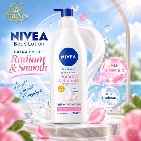 NIVEA Body Lotion Extra Bright Radiant & Smooth 350ml (1+1)