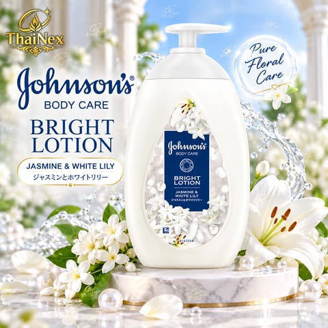 Johnsons Body Care Bright Lotion Jasmine & White Lily 500ml