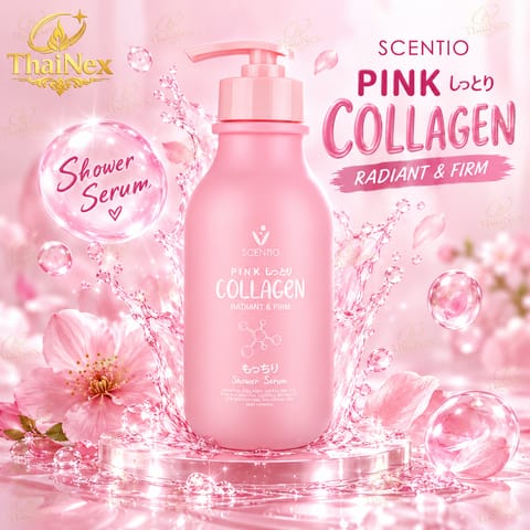 Scentio_ Pink Collagen Radiant & Firm Shower Serum