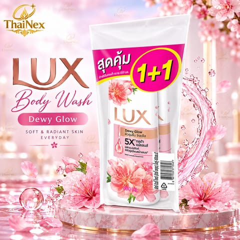 Lux Shower Cream Dewy Glow 450 ml (1+1)