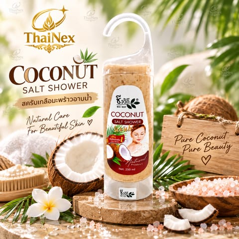 Bio Way COCONUT Salt Shower Scrub 250ml