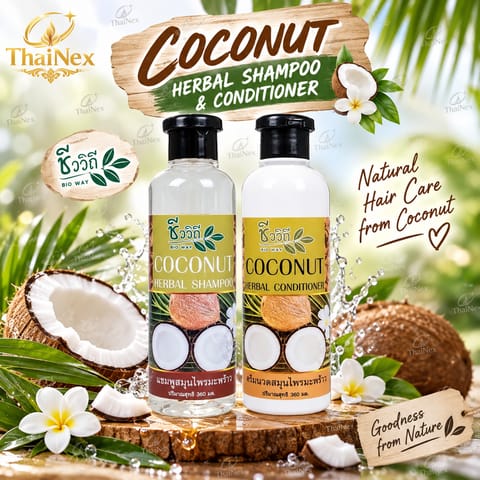 Bioway Shampoo + Conditioner (Coconut Formula) 