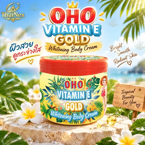 OHO VITAMIN E GOLD WHITENING BODY CREAM