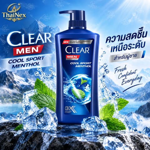 Men Cool Sport Menthol Shampoo 650ml (1+1)