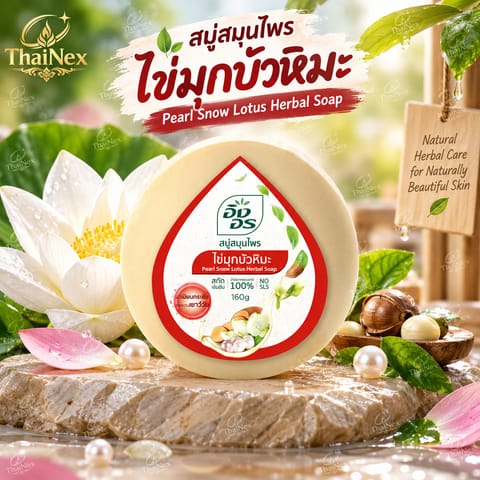 ING ON PEARL SNOW LOTUS HERBAL SOAP 160G 