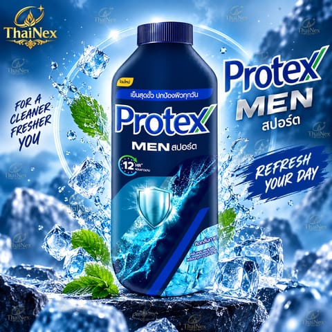 Protex Cooling Body Powder Extreme Cold Men Sport Talcum Powder 140g