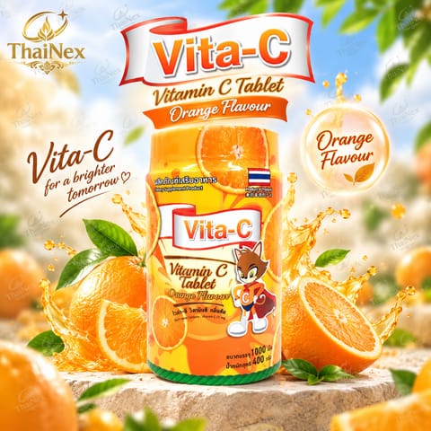 VITA-C Vitamin C Orange Flavor 1,000 tablets