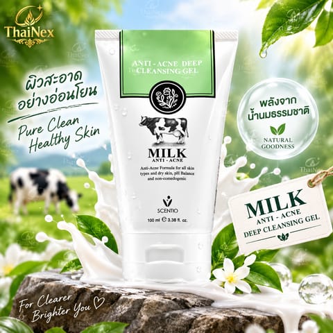 SCENTIO Milk Anti-Acne Deep Cleansing Gel 100 ml