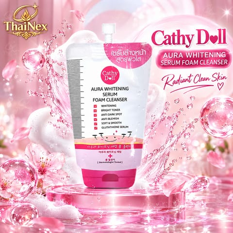 Cathy Doll Aura Whitening Serum Foam Cleanser 12ml