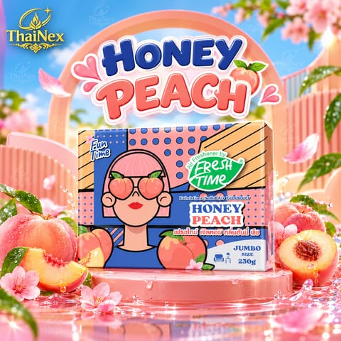 Fresh Time Peach Scented Gel Air Freshener 230g