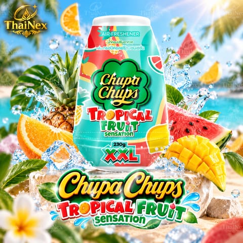 Fresh Time Chupa Chups Tropical Fruit Scented Gel Air Freshener 230g