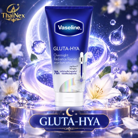 Vaseline Healthy Bright Gluta-Hya Serum Burst Lotion Overnight Radiance Repair 300ml 
