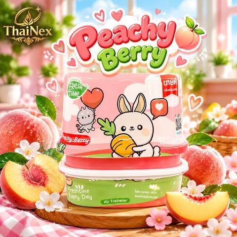 Fresh Time Peach Berry Scented Gel Air Freshener 180g
