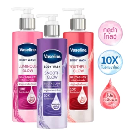 Vaseline Body Wash Glutaglow 425ml – 3 Variants