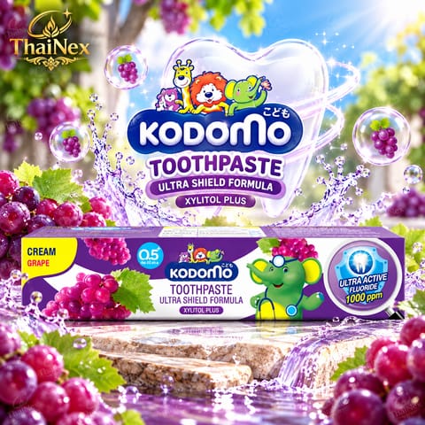 Kodomo Ultra Shield Formula Xylitol Plus Cream Grape Toothpaste 40g