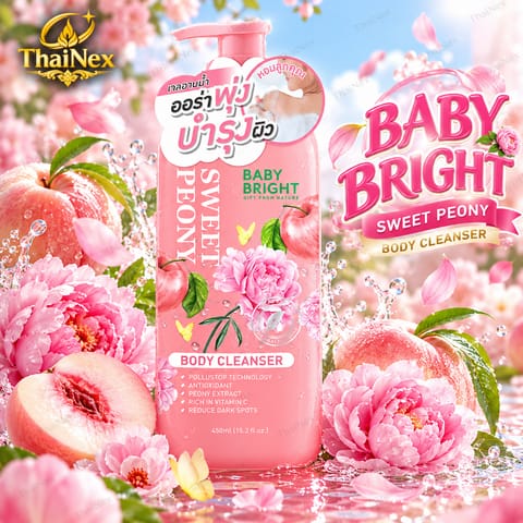 Baby Bright Sweet Peony Body Cleanser 450ml