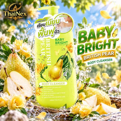 Baby Bright British Pear Body Cleanser 450ml