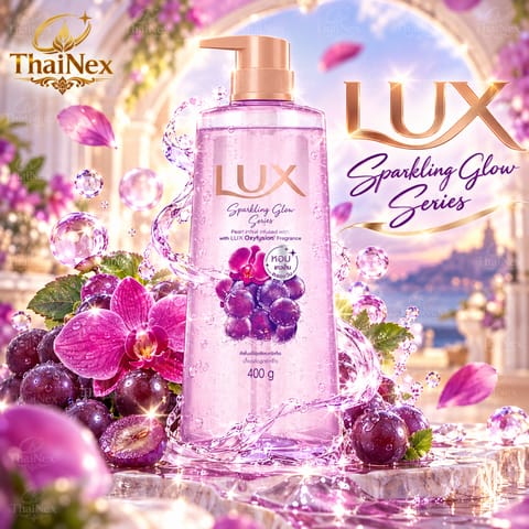 Lux Sparkling Glow Grape Refreshing Bubbly Gel 400g