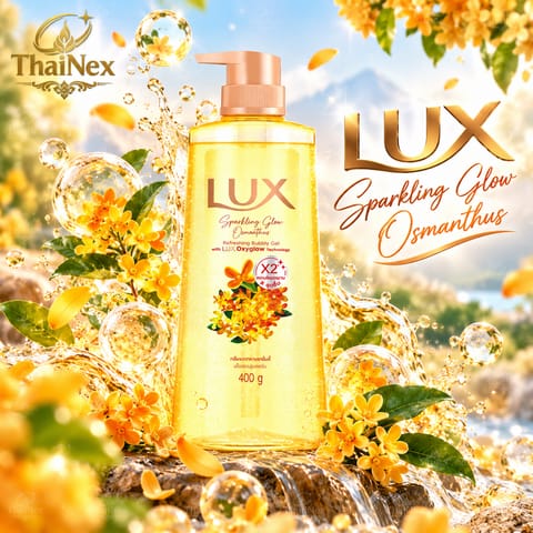 Lux Sparkling Glow Osmanthus Refreshing Bubbly Gel 400g