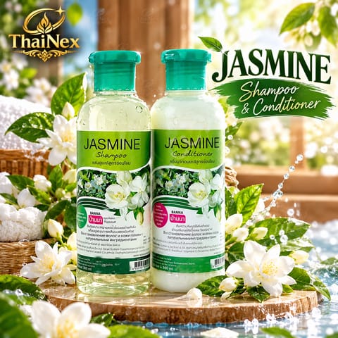 Banna Jasmine Shampoo & Conditioner Set 360ml × 2 Bottles
