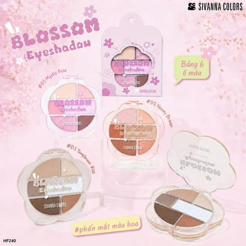 Sivanna Colors Blossom Six-Color Eyeshadow Palette – HF240