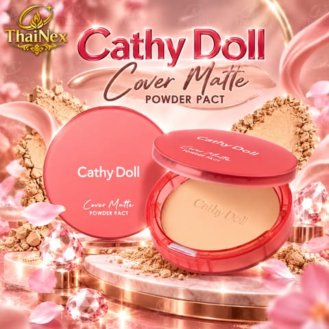 Cathy Doll Cover Matte Powder Pact – 4 Colors