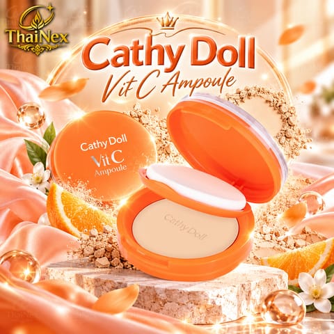 Cathy Doll Vit C Ampoule Powder Pact SPF50 PA+++ 12g – 4 Colors