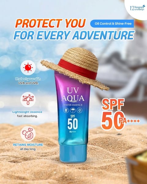 12 Nangpaya Water Essence UV Aqua Sunscreen SPF50 PA++++