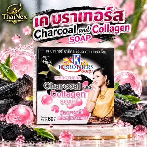 K.Brothers Charcoal Collagen Soap 60g