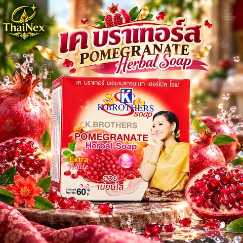 K.Brothers Pomegranate Herbal Soap 60g