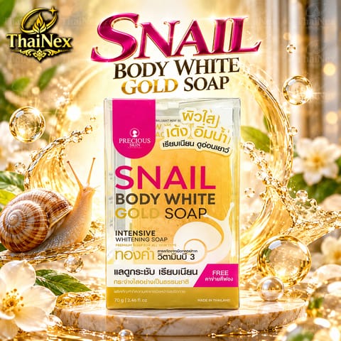 Precious Skin Snail Body White Gold Soap 70g