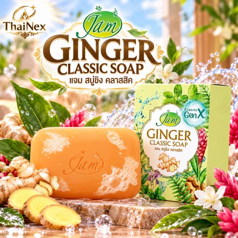 Jam Soap Ginger Classic Soap 120g × 4 Bars