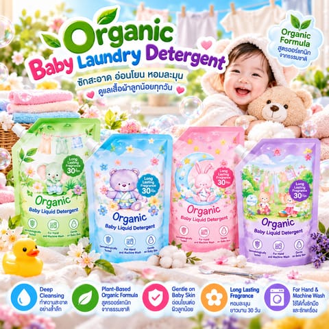 Kodomo Baby Liquid Detergent 1200–1300ml – 4 Formulas