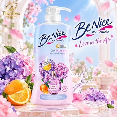 Benice Shower Cream Glam Paris Bloom 400ml.